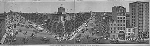 Ohio Statehouse Grounds from Broad Street and High Street