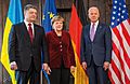 Poroschenko Merkel and Biden Security Conference February 2015