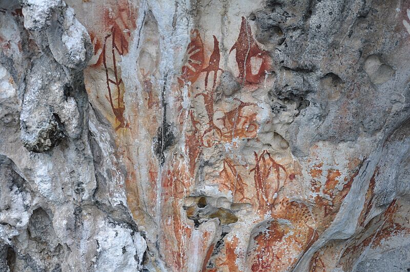 Rockpainting di Misool, Raja Ampat