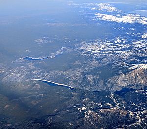 Salt Springs Reservoir, Lower Bear River Reservoir, and Mokelumne Peak