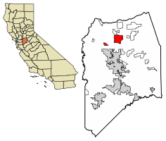 Location of Lodi in San Joaquin County, California