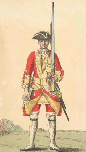 Soldier of 30th regiment 1742