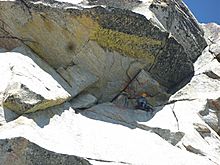 Solid Gold route on Prusik Peak