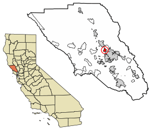 Location of Fulton in Sonoma County, California