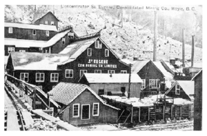 St. Eugene Mining Company in Moyie