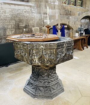 St Marys Beverley font 1530