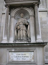 Statue Cardinal Newman, Brompton Oratory