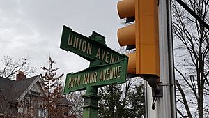 Street sign in lower Merion