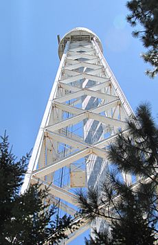 The 150-Foot Solar Tower Observatory on Mt. Wilson as seen from near the base