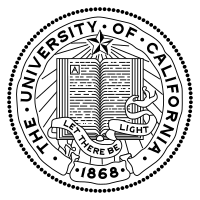 The seal of the University of California, Berkeley 1868