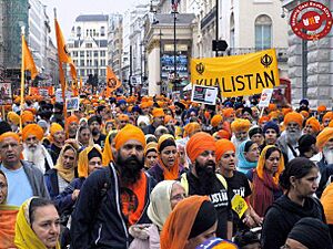 Thousands-Sikhs-protest-in-London