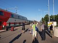 Train at Rovaniemi railway station