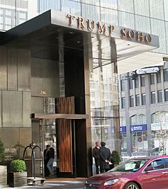 Trump SoHo entrance on Spring Street