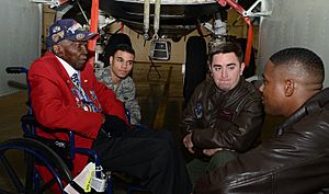 Tuskegee Airmen visit Barksdale, honored at Duck Commander Independence Bowl 141227-F-KN424-169