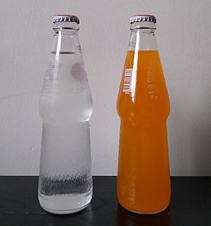 Two bottles of Uludağ Gazoz