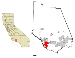 Location in Ventura County and the state of California