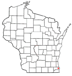 Location of Franksville, Wisconsin