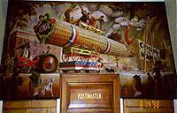 Wall Mural, Mt Ayr, IA Post Office, 1998
