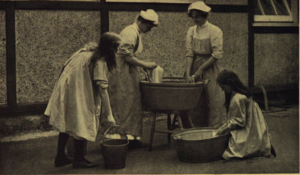 Washing clothes at Duxhurst (Beauty for Ashes, 1913)