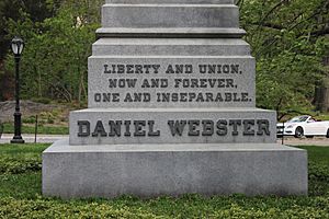 Webster-s "Liberty and Union" line, Central Park, NYC IMG 5959