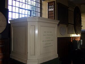 Wesley pulpit at St Giles-in-the-Fields - geograph.org.uk - 615839