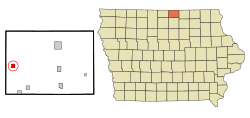 Location of Joice, Iowa