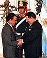 Zine El Abidine Ben Ali and Carlos Menem