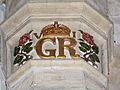 060 Stoke Rochford Ss Andrew & Mary, interior - chancel arch George VI cypher