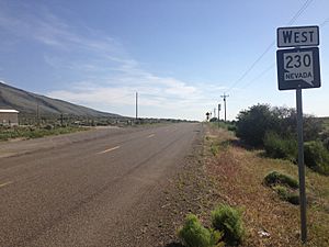 Nevada State Route 230 in Welcome,June 2014