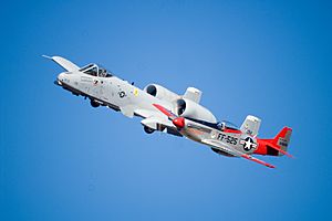 A-10 And Mustang at the Oregon International Airshow