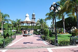 Main plaza in Acámbaro