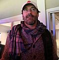 Actor Jon Hamm watches Game 5 of the World Series at Wrigley Field. (30050881794) (cropped)