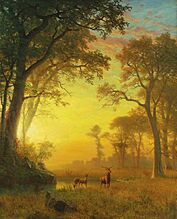 Albert Bierstadt - Light in the Forest