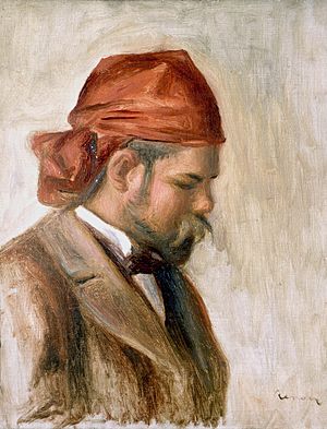 Ambroise Vollard avec un foulard rouge
