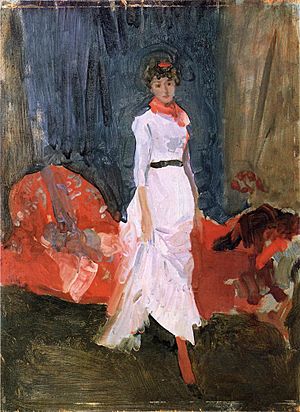 Arrangement in Pink Red and Purple by James Abbott McNeill Whistler