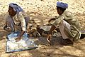 Bedouins making bread