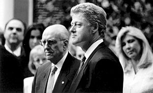 Bill Clinton and Andreas Papandreou