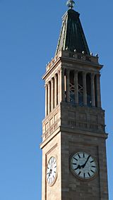 Brisbane city hall tower clock