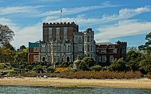 Brownsea Castle seen from sea