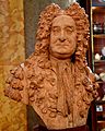 Bust of Sir Hans Sloane (1730s) by Michael Rysbrack, currently housed in the British Museum in London (cropped)