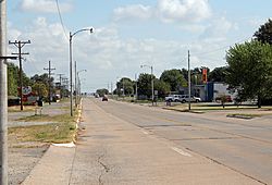 Old U.S. Highway 66 in Canute.