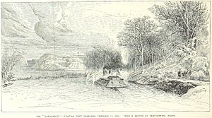 Carondelet fighting Fort Donelson