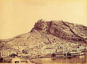 Castell d'Alacant, 1870, Jean Laurent