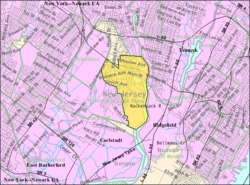 Census Bureau map of Little Ferry, New Jersey