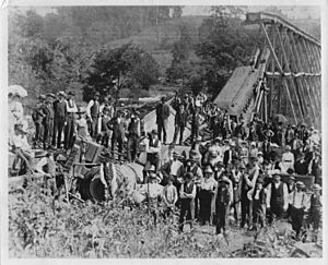 Cincinnati and Eastern Trestle Collapse August 8th 1885
