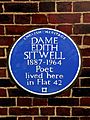 DAME EDITH SITWELL 1887-1964 Poet lived here in Flat 42