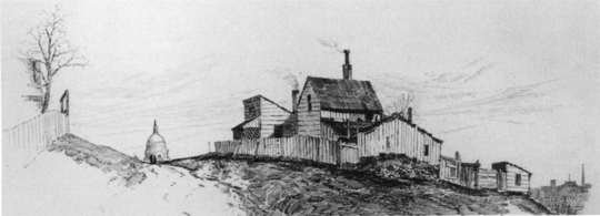 DeLancey W. Gill, sketch of Washington homestead