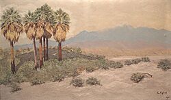Desert near Palm Springs Oil painting by Carl Eytel (1914)