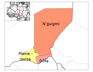 N'guigmi Department location in the region