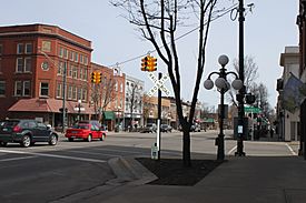 Downtown along Chicago Boulevard (M-50)
